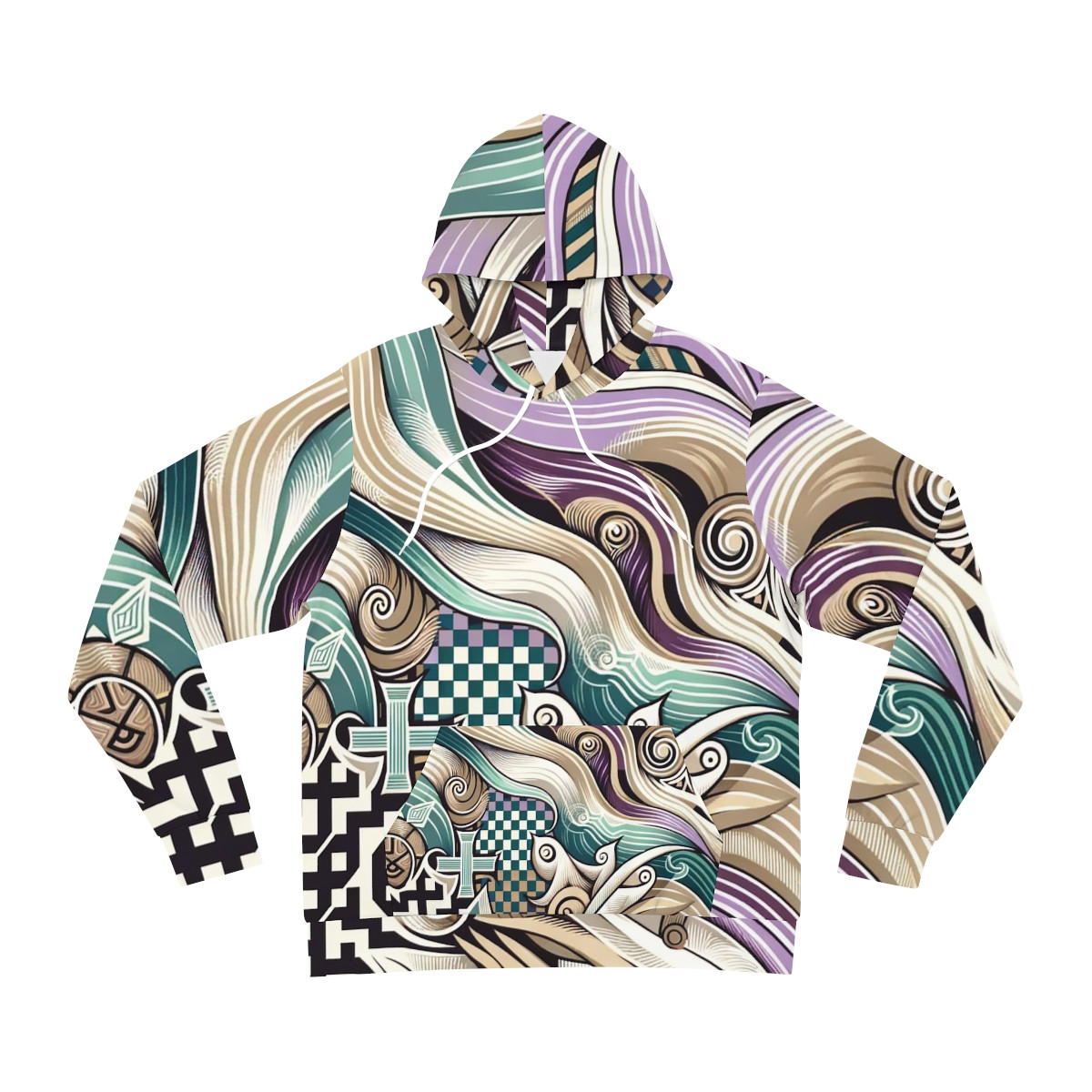 "AfroFusion Kente Tapestry Unisex Hoodie"