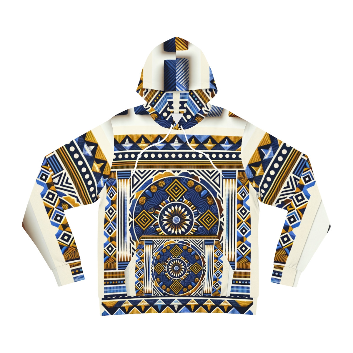 "Africolor Chic Unisex Kente Hoodie"