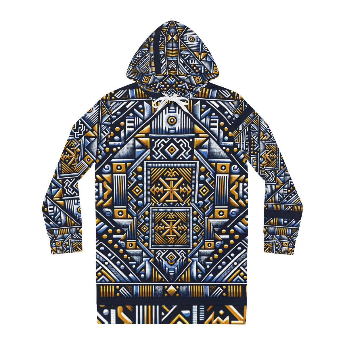"Kente Majesty Hoodie Dress"