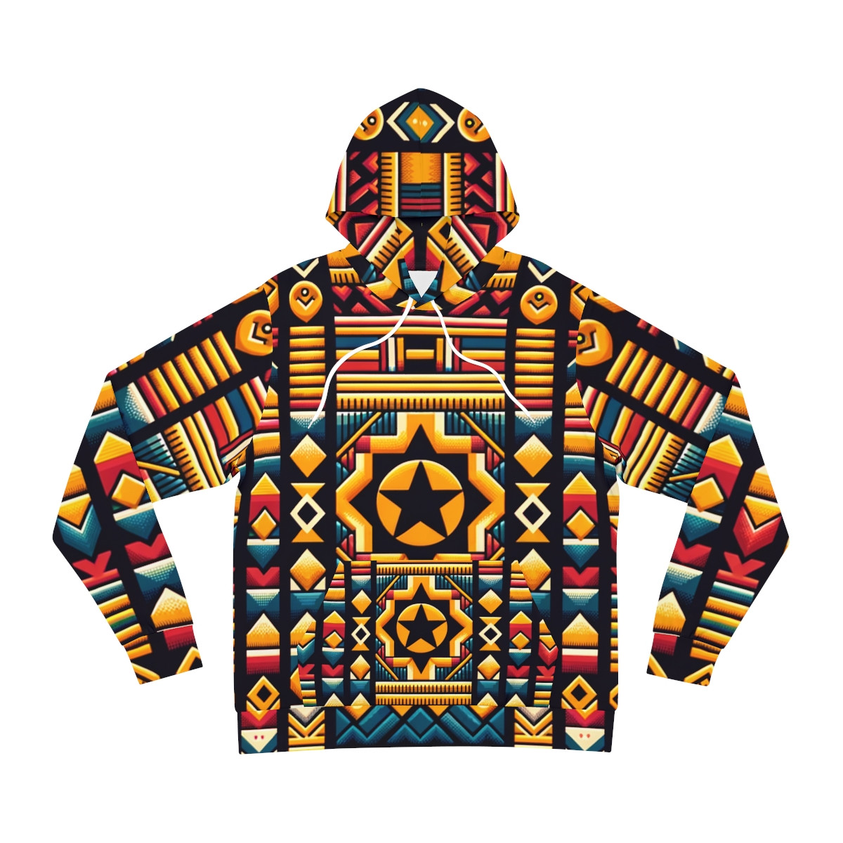 "Kente Kaleidoscope Unisex Hoodie"