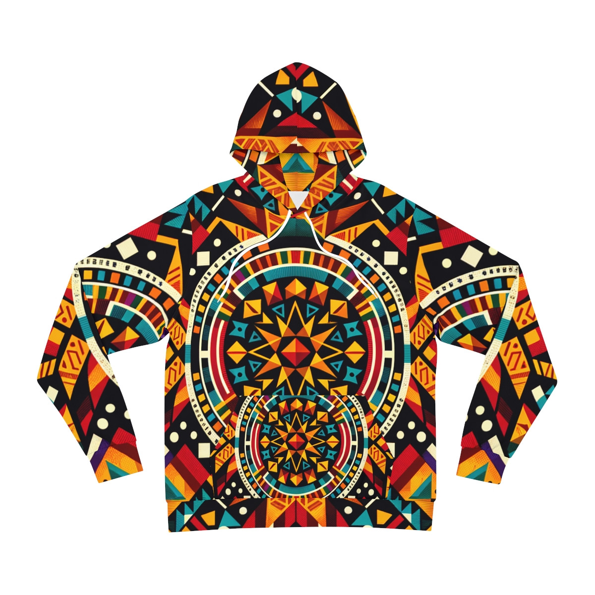 "Global Fusion Kente Kaleidoscope Unisex Hoodie"