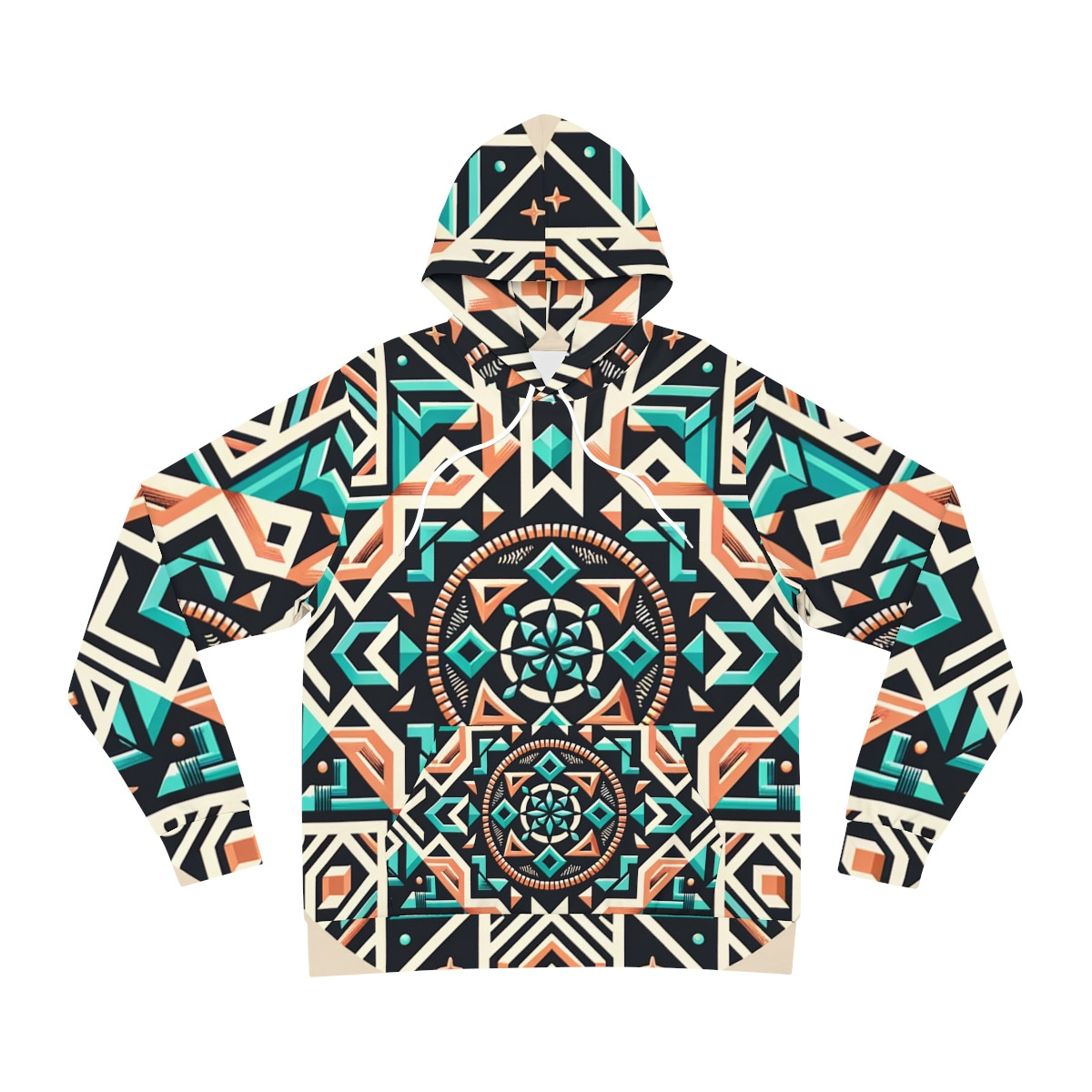 "Heritage Harmony Unisex Kente Hoodie"