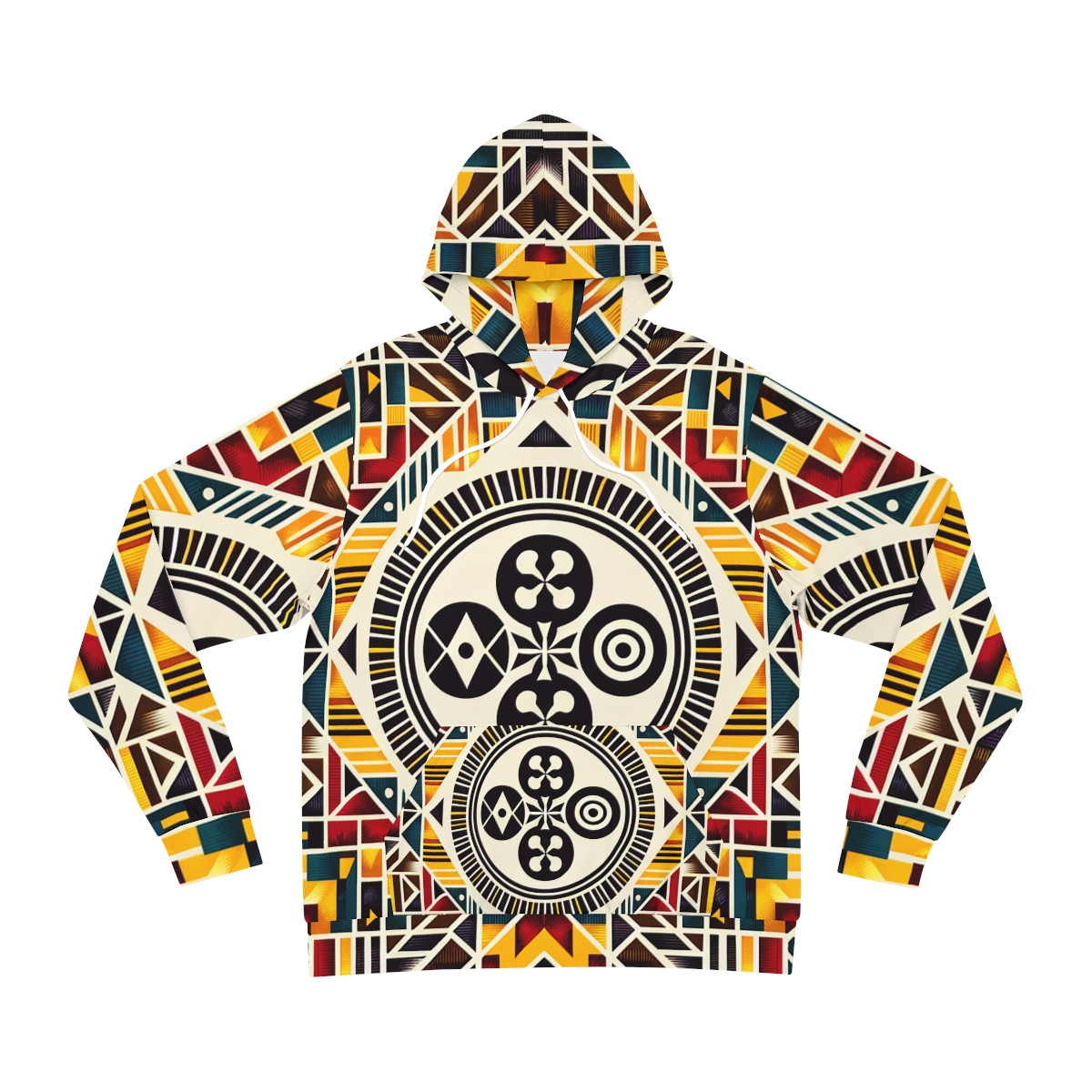 "Heritage Harmony Unisex Kente Hoodie"