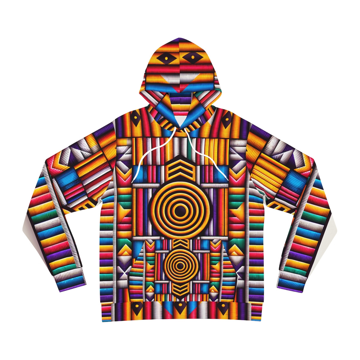 "Kente Kaleidoscope Unisex Fashion Hoodie"