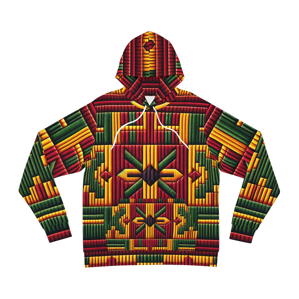 "AfroFusion Kente-Kaleidoscope Unisex Hoodie"
