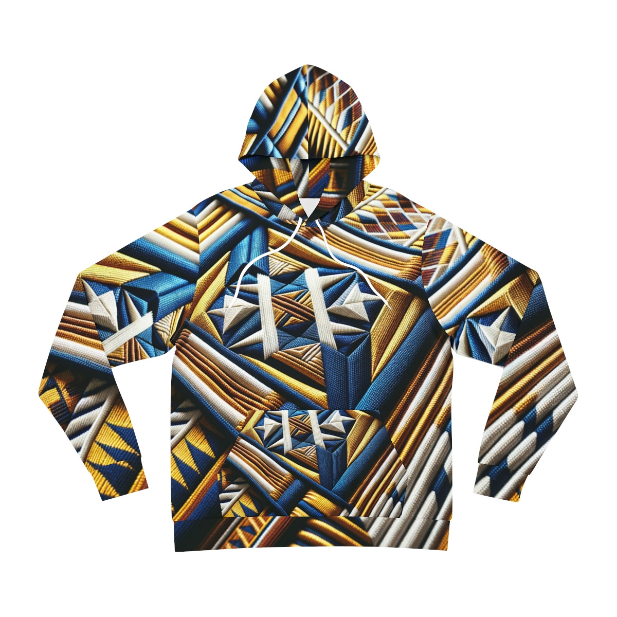 "Global Fusion Kente Kaleidoscope Hoodie"
