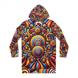 "Akwaaba Elegance: Kente Enchantment Women's Hoodie Dress"