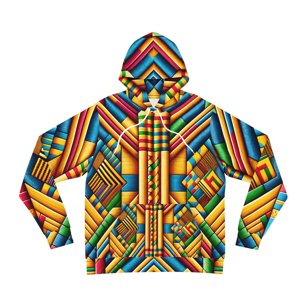 "CultureSplash Kente Fusion Unisex Hoodie"