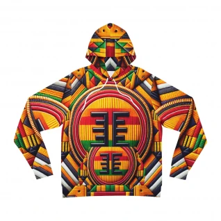 "CultureFusion Kente Kouture Unisex Hoodie"