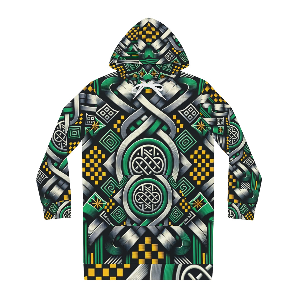 "Kente Couture: Women's Hoodie Dress"