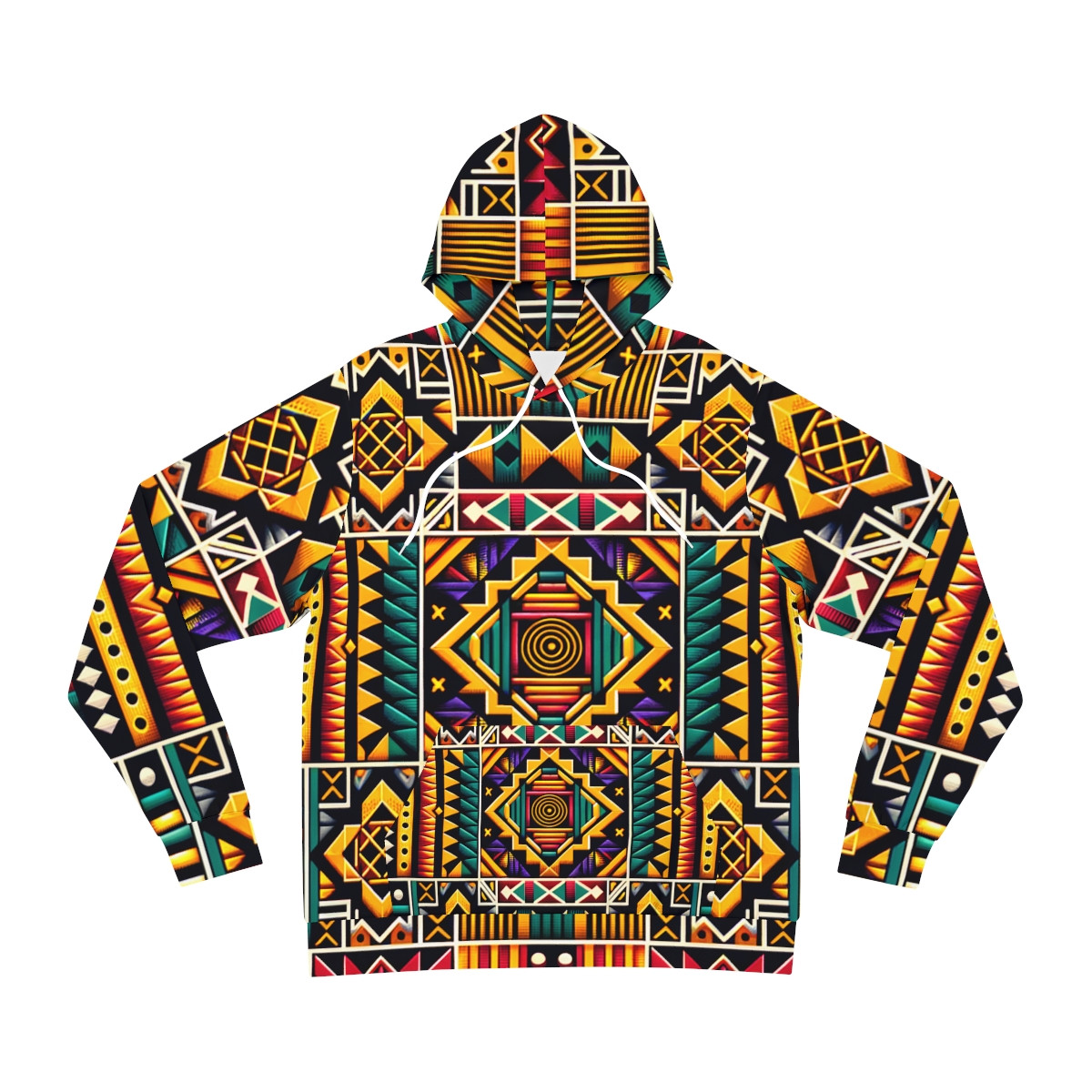 "AfroFusion Kente Kouture Hoodie"