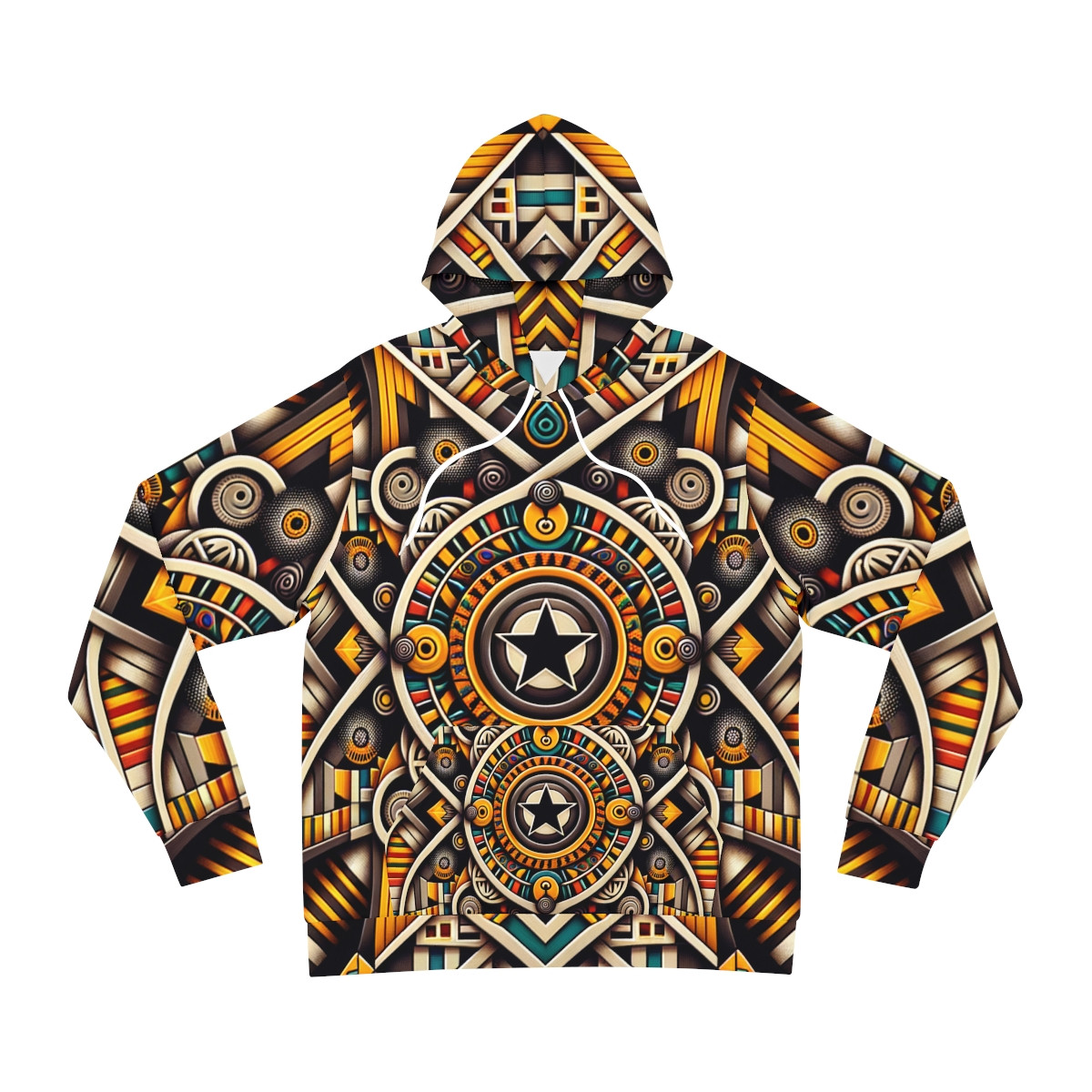 "Global Tapestry Unisex Kente Hoodie"