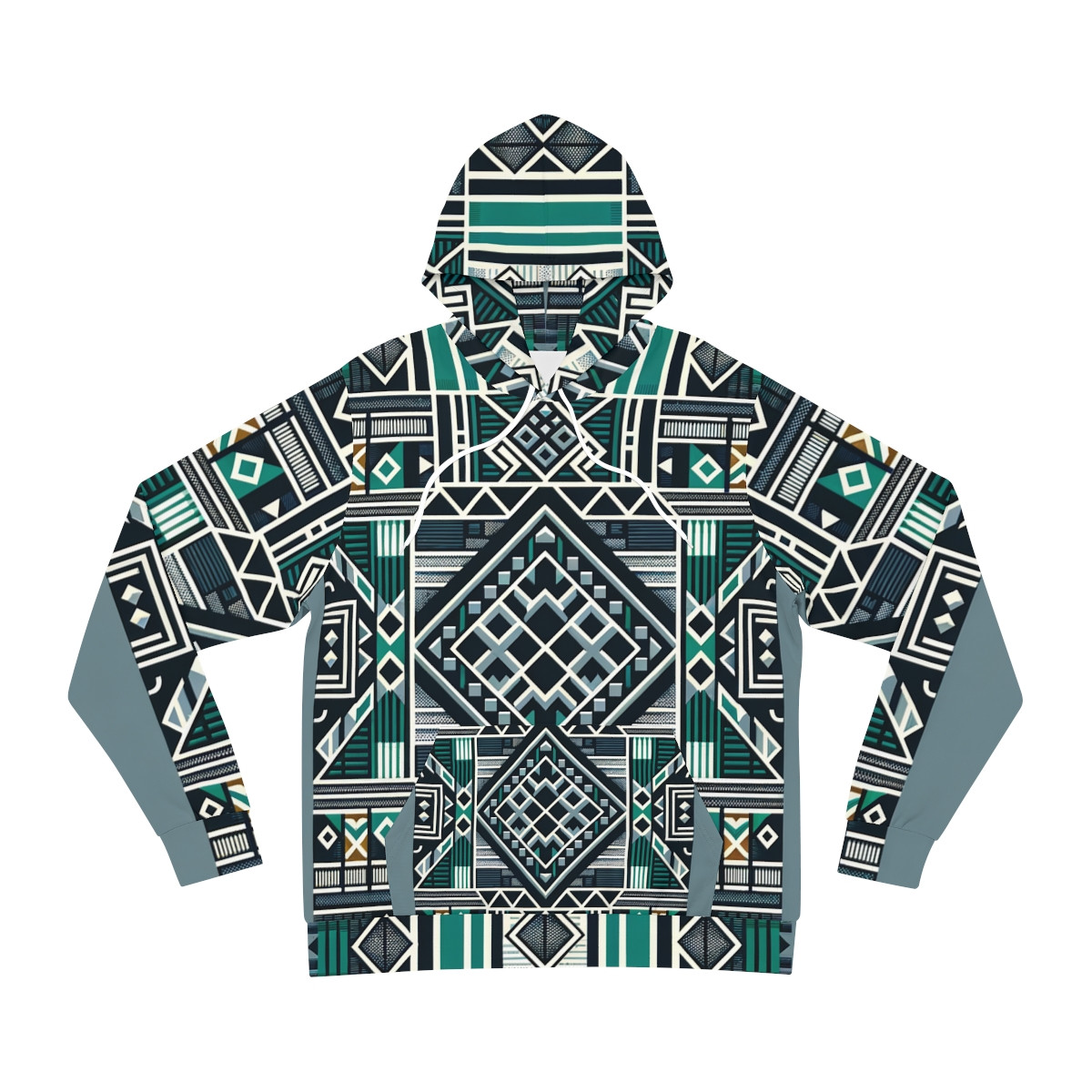 "Cultural Fusion Kente Unity Hoodie"