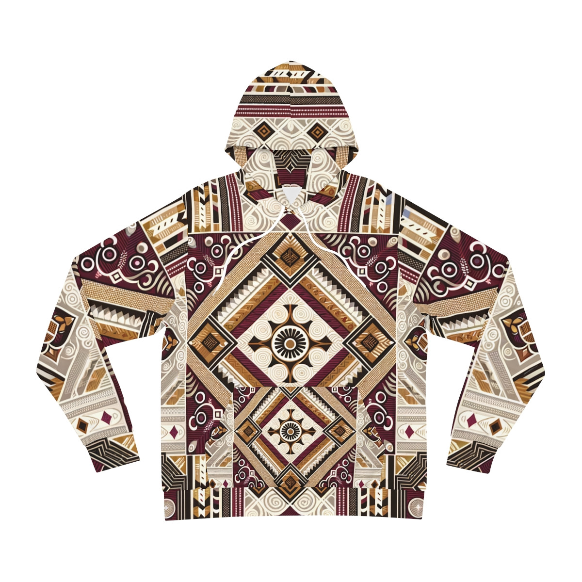"CultureFusion Kente Harmony Unisex Hoodie"