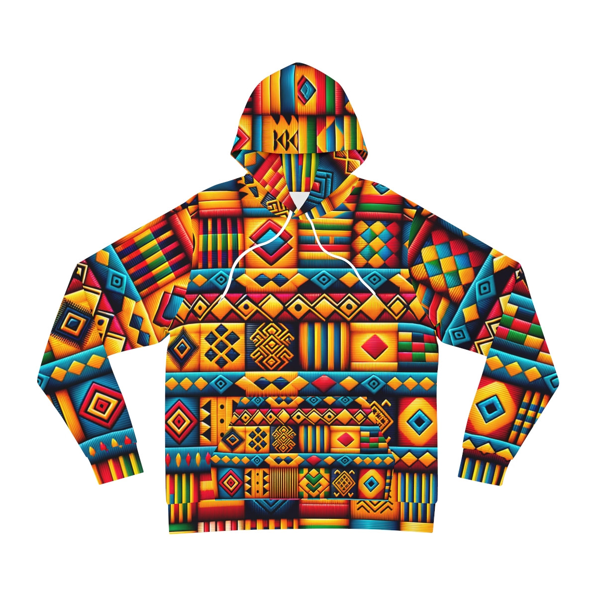 "Kente Kaleidoscope Couture Hoodie"