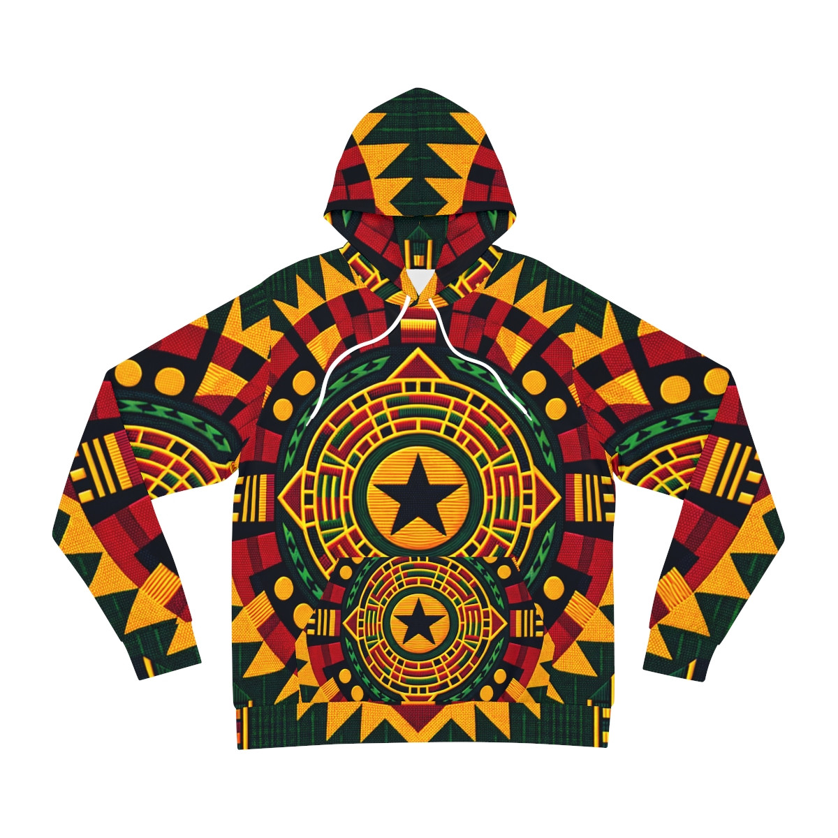 "Cultural Fusion Kente Unisex Hoodie"