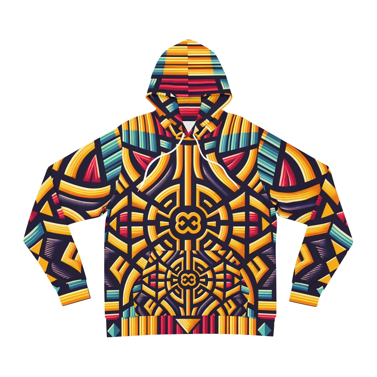 "Kente Kaleidoscope Unisex Fashion Hoodie"