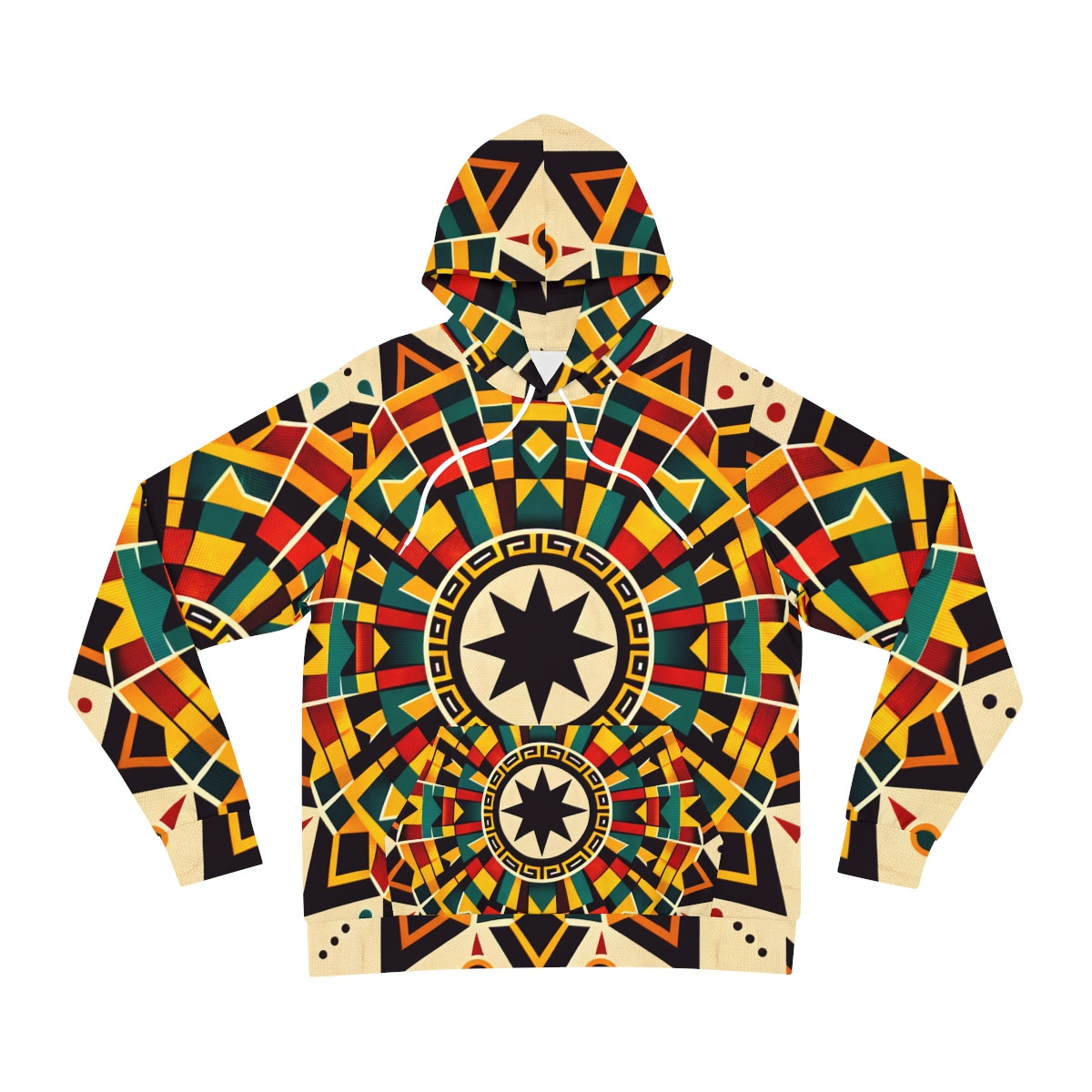 "Kente Kaleidoscope Unisex Fashion Hoodie"