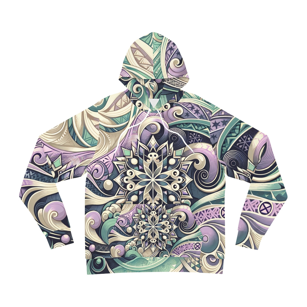 "Cultural Fusion Kente Kaleidoscope Hoodie"
