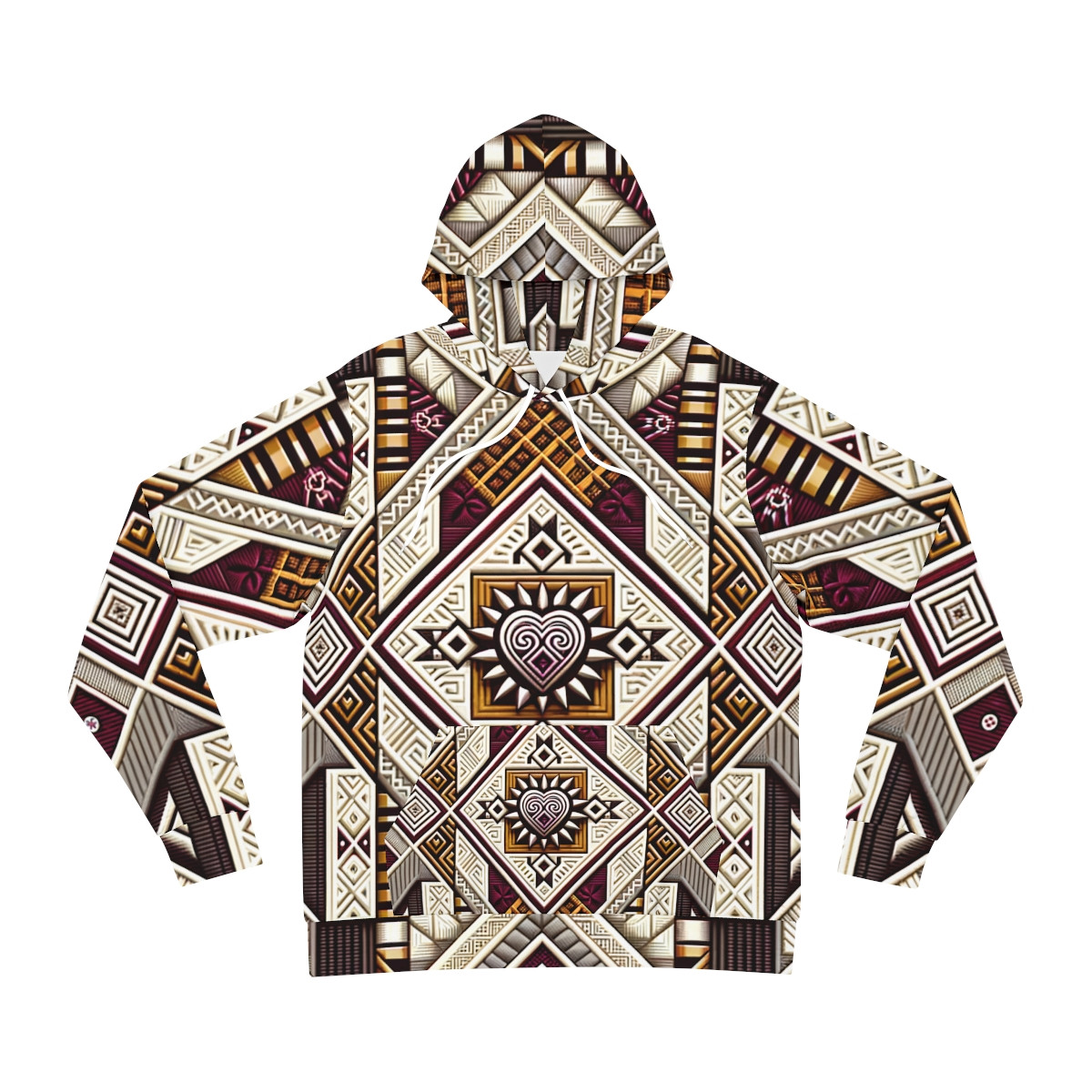 "Vibrant Heritage Unisex Kente Hoodie"