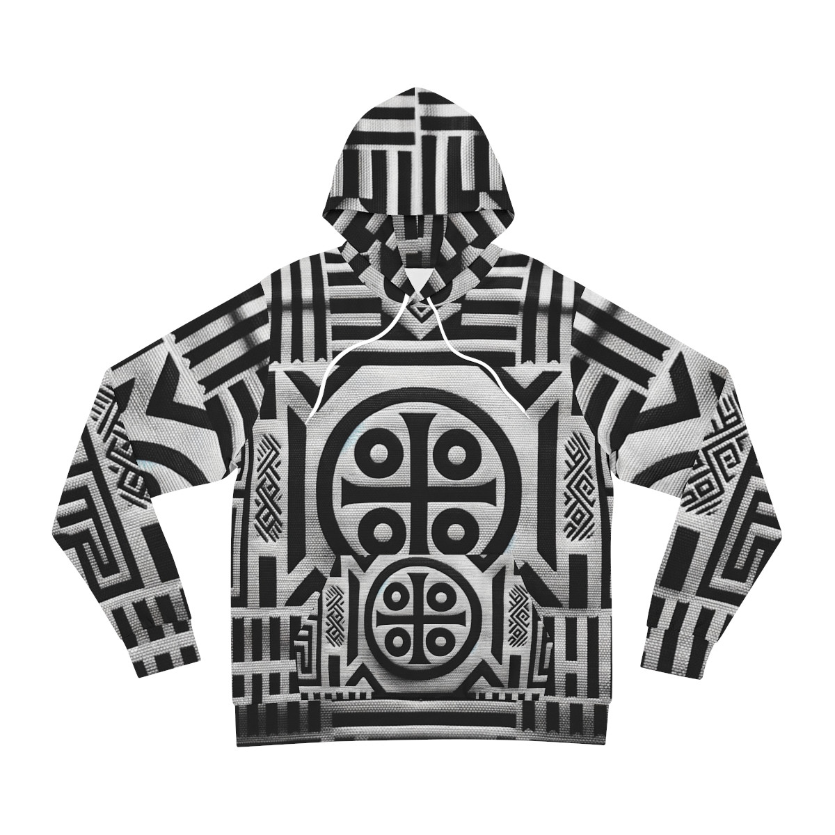 "EthnoFusion Unisex Kente Kaleidoscope Hoodie"