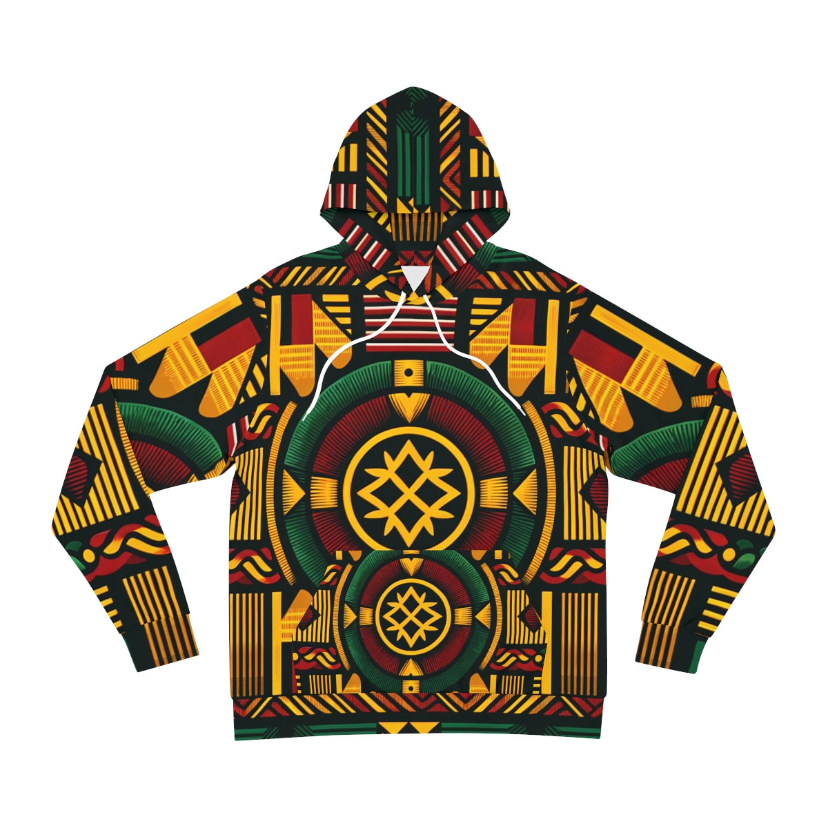 "Kente-Kaleidoscope Unisex Fashion Hoodie"