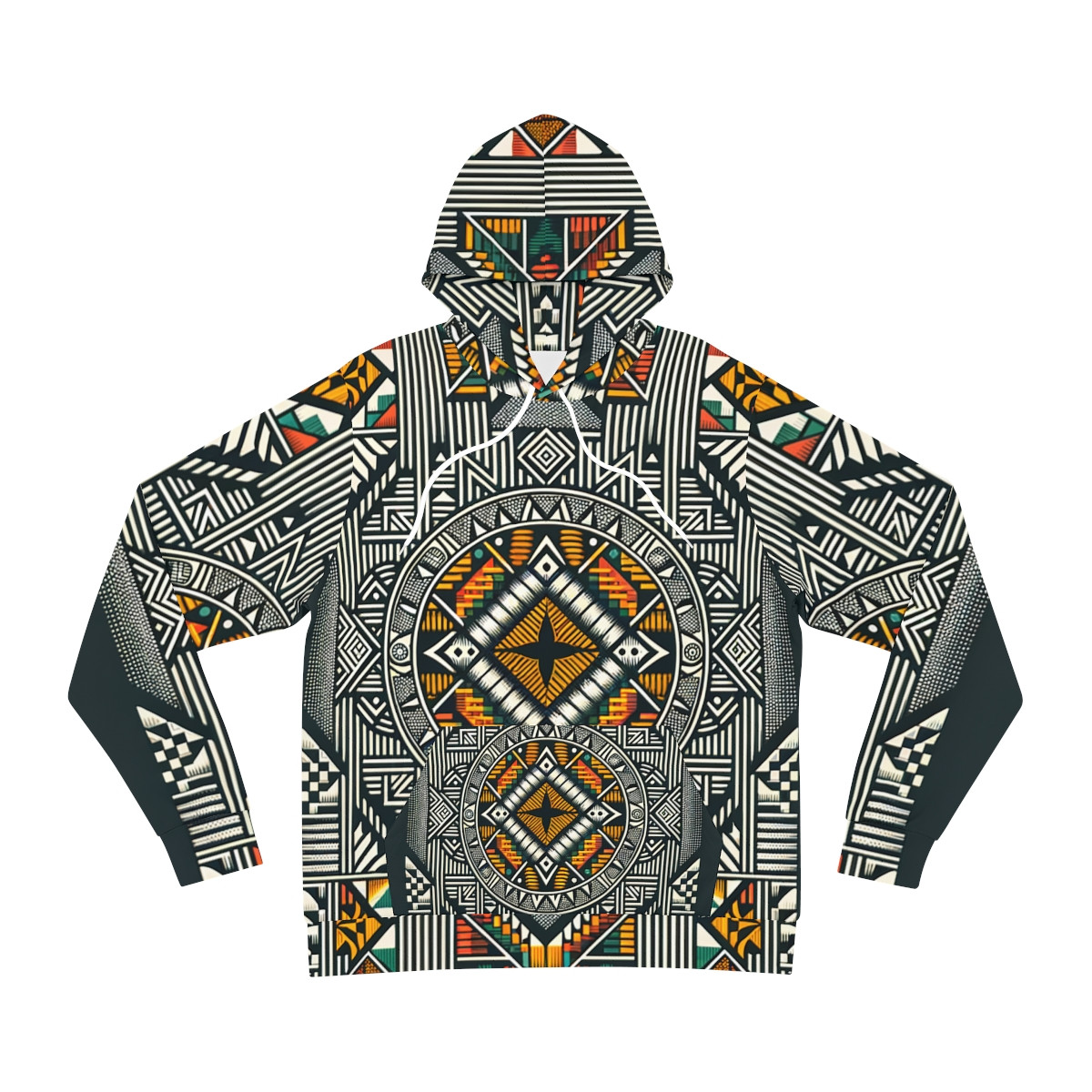 "AfroFusion Unisex Kente Kaleidoscope Hoodie"