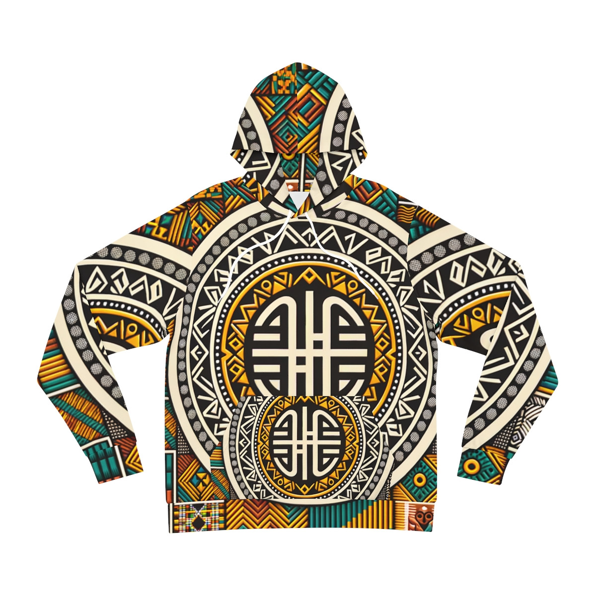 "Kente Kaleidoscope Unisex Fashion Hoodie"