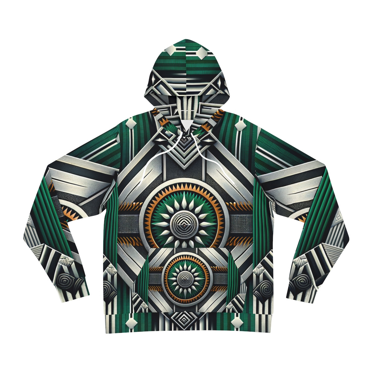 "Heritage Kente Fusion Unisex Hoodie"