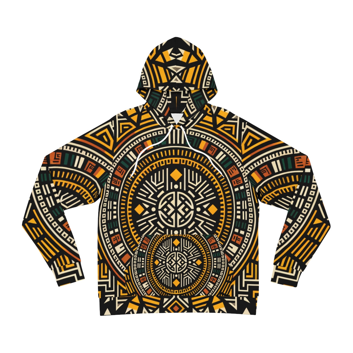 "Heritage Unleashed: Kente Fusion Unisex Hoodie"