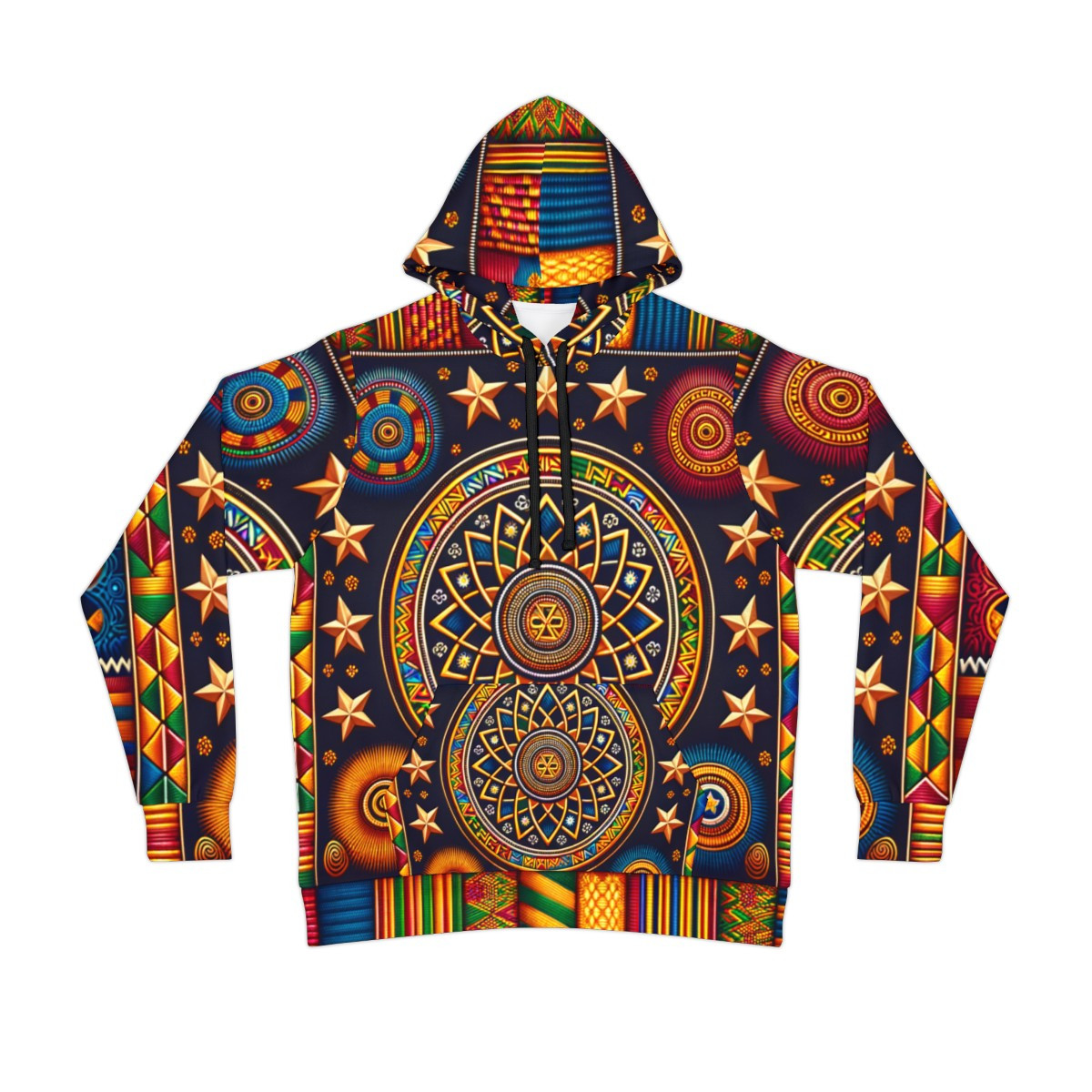 "Kente Harmony Unisex Athletic Hoodie"