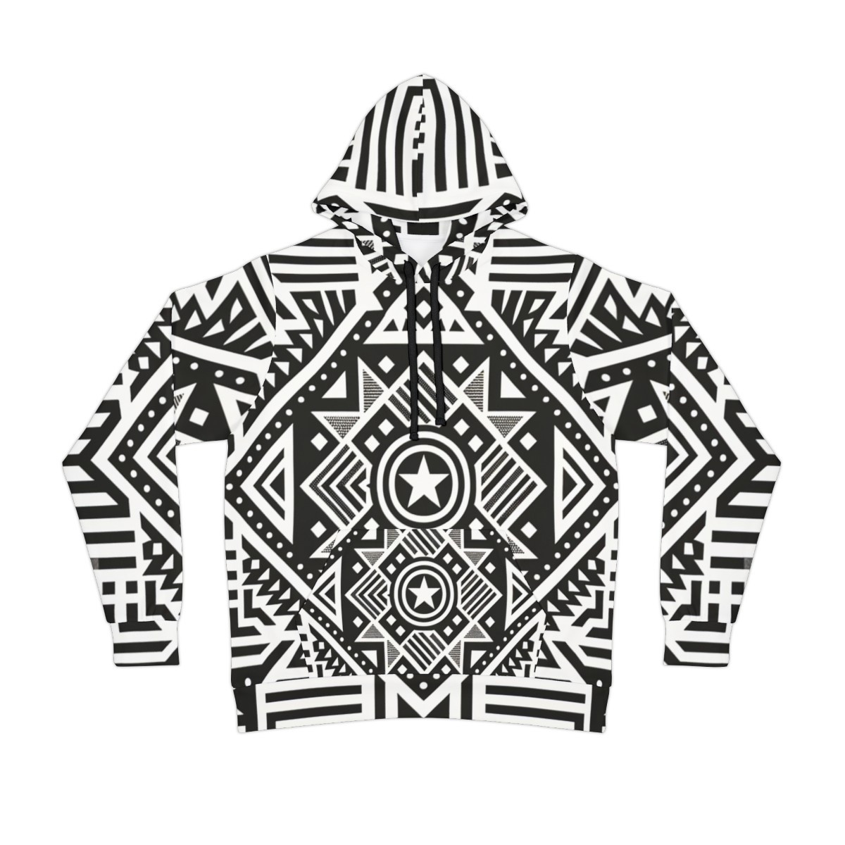 "Kente Kinetic Kaleidoscope Unisex Hoodie"