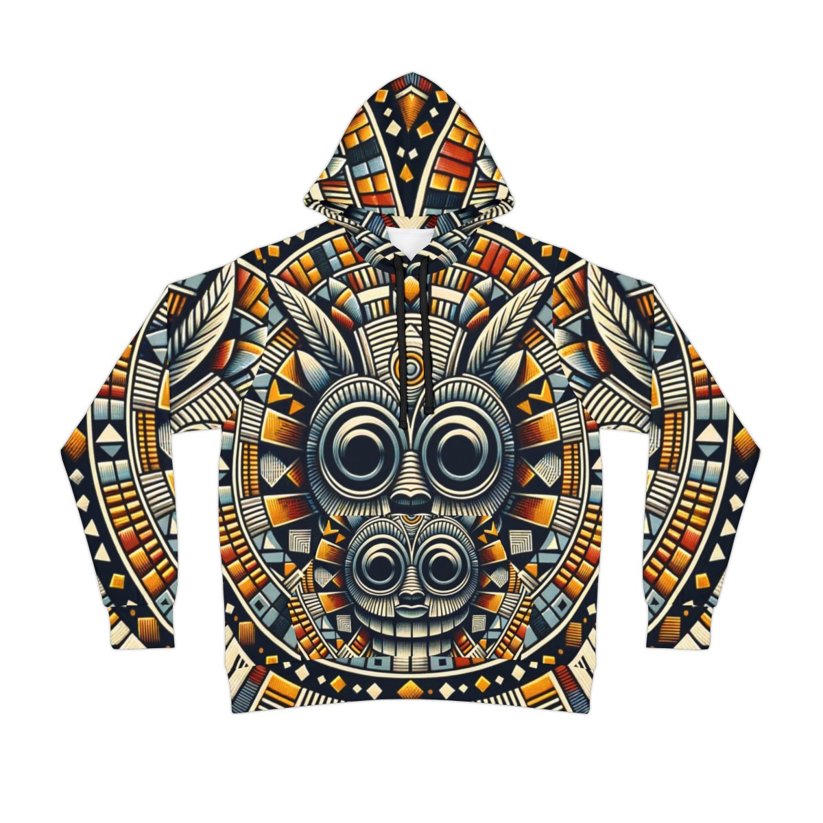 "AfroVibe Kente Fusion Athletic Hoodie"