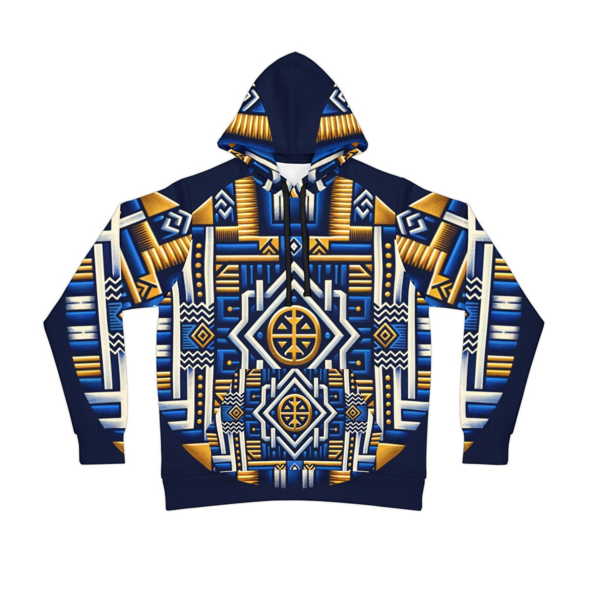 "Kente Kaleidoscope Unisex Athleisure Hoodie"