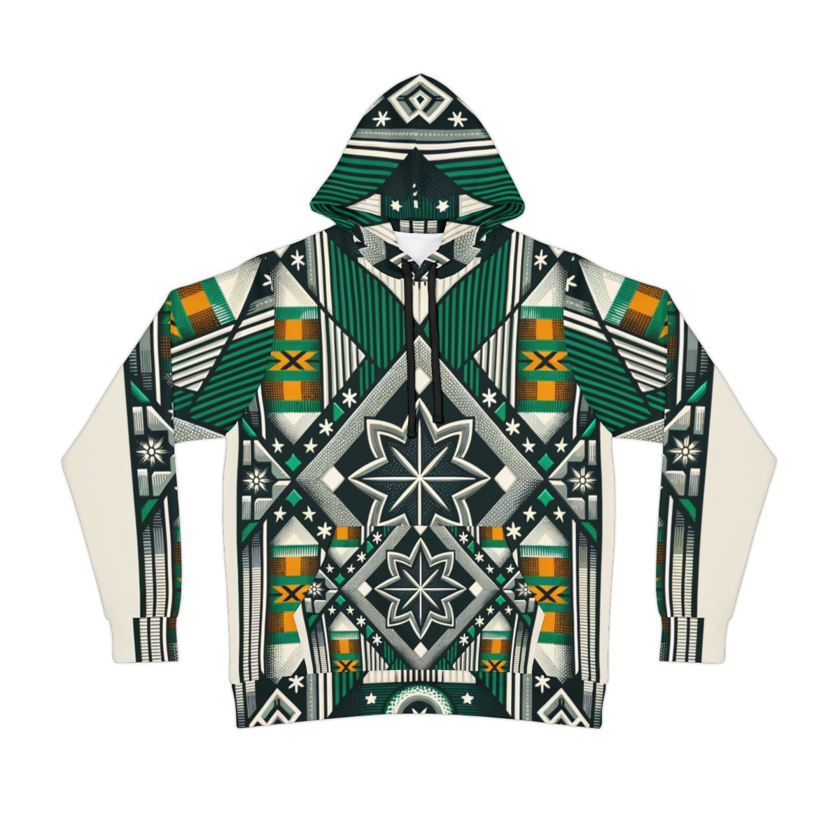 "Vibrant Unity Kente All-Star Hoodie"