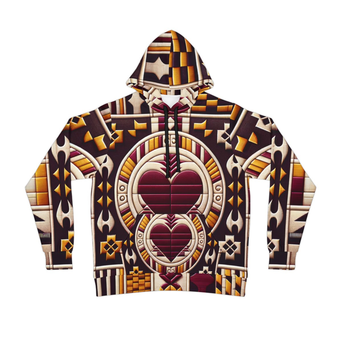 "Heritage Fusion Unisex Kente Hoodie"