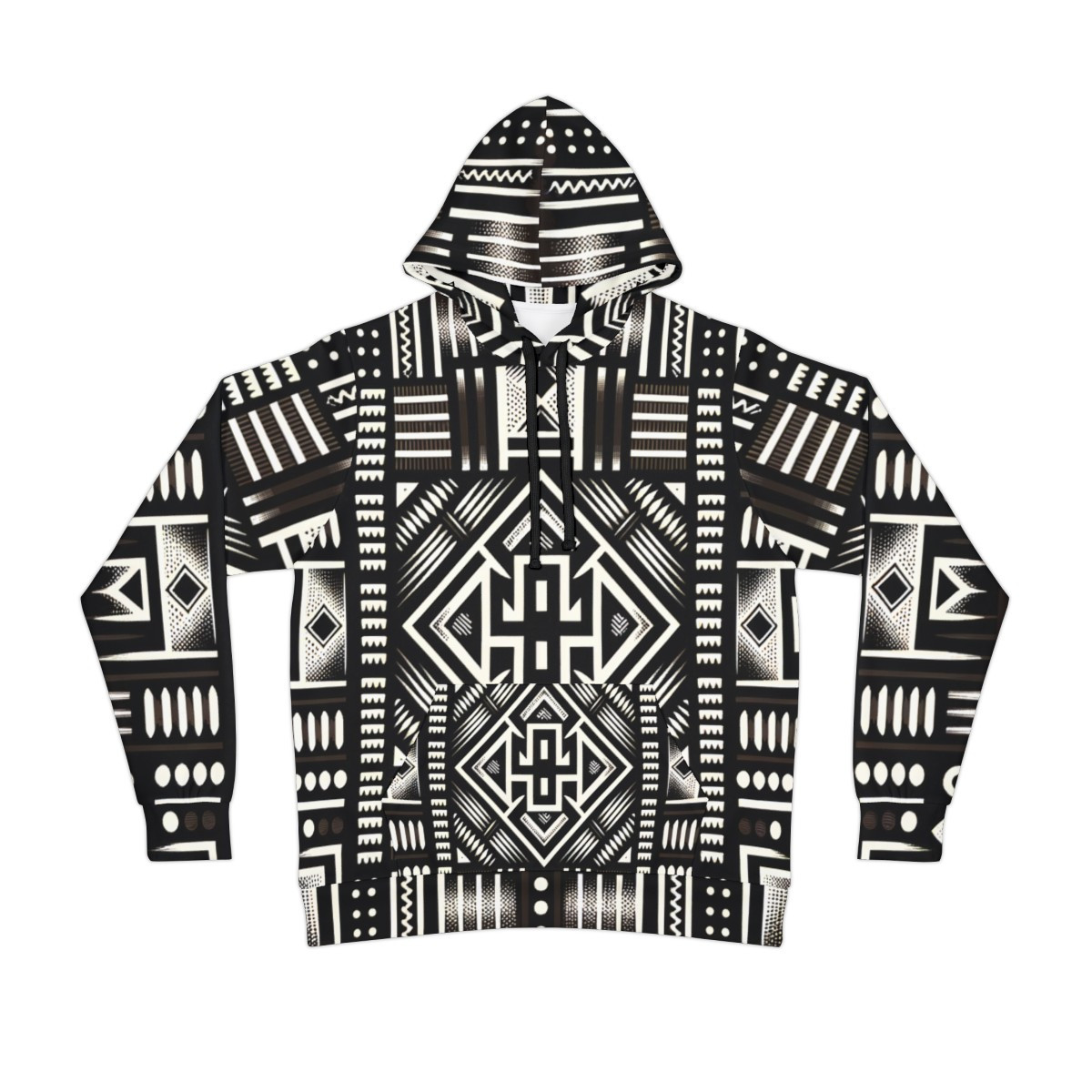"Cultural Fusion Unisex Kente Athletic Hoodie"