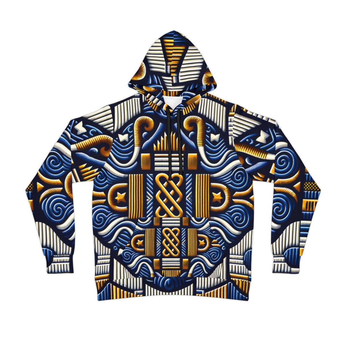 "Kente Kaleidoscope Unisex Athleisure Hoodie"