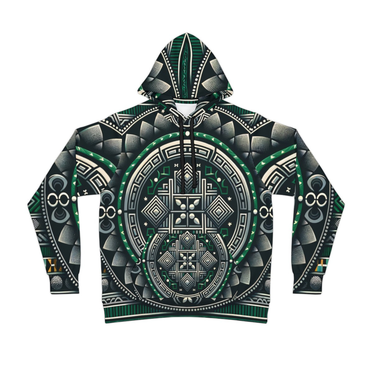 "Kente Kaleidoscope Unisex Athletic Hoodie"