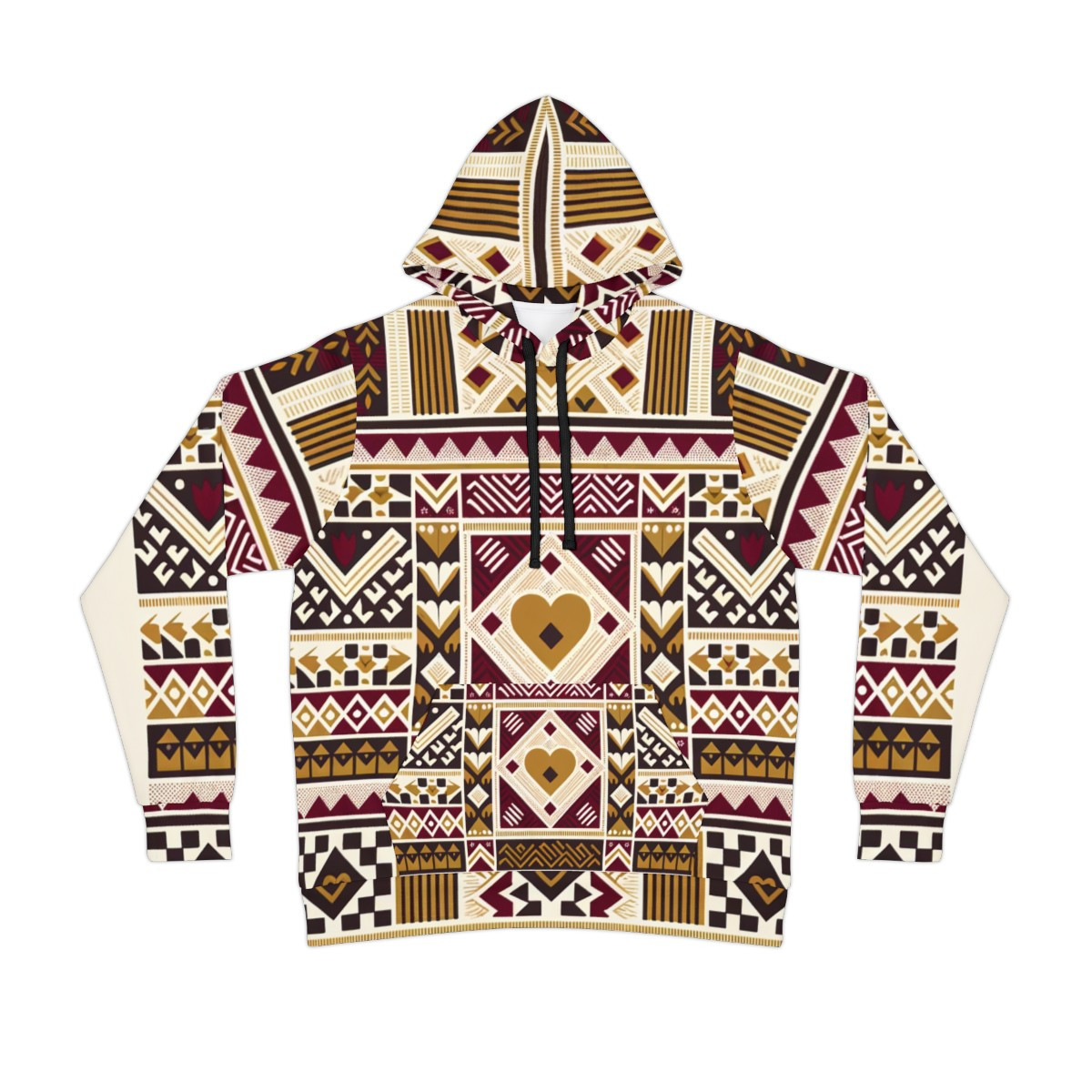 "Kente Kaleidoscope Unisex Athletic Hoodie"