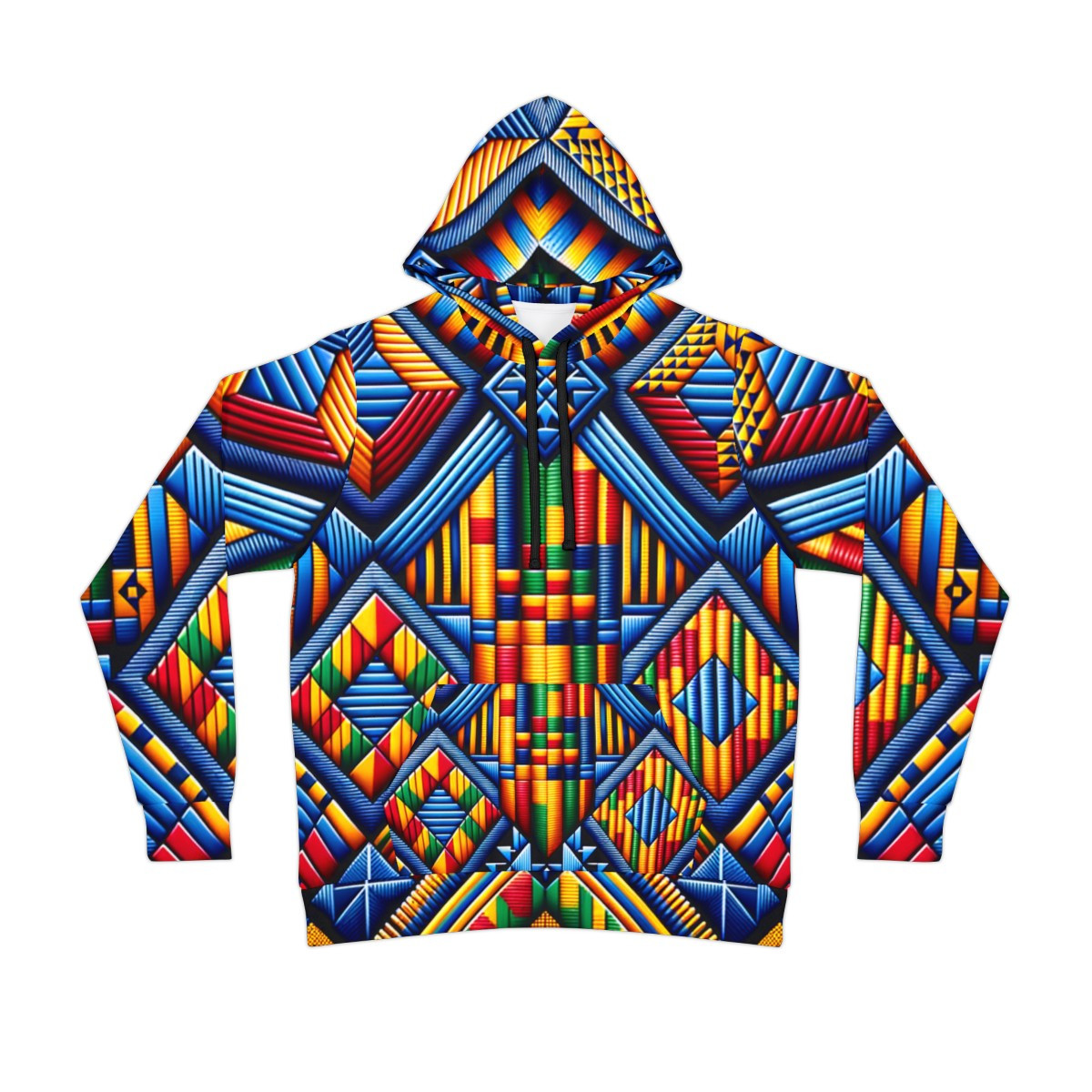 "African Rhythm Unisex Kente Hoodie"