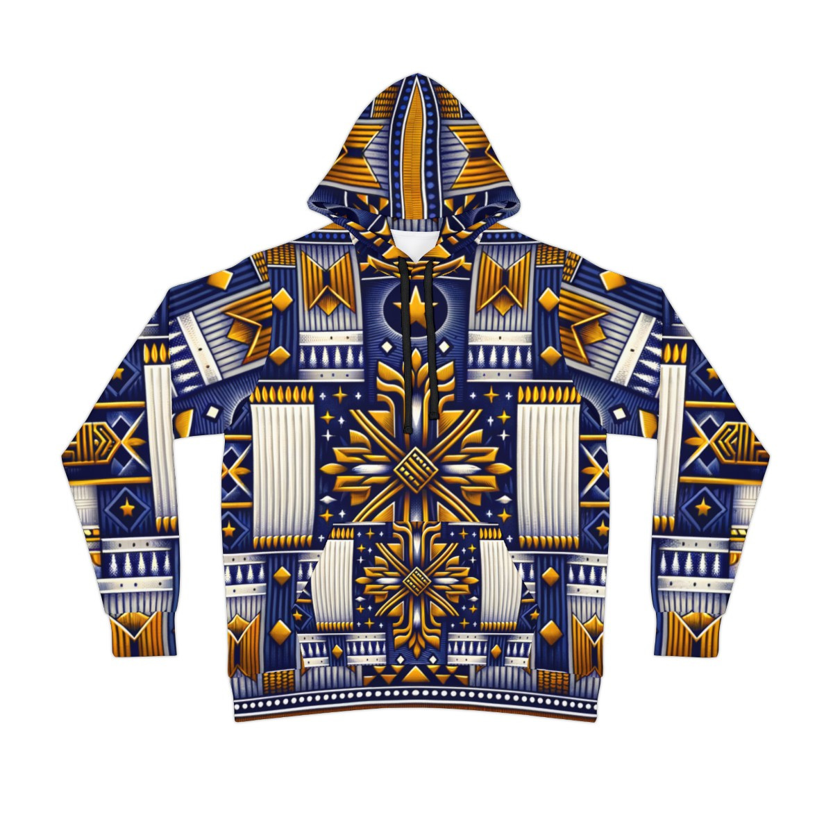 "Kente Kaleidoscope Unisex Athletic Hoodie"