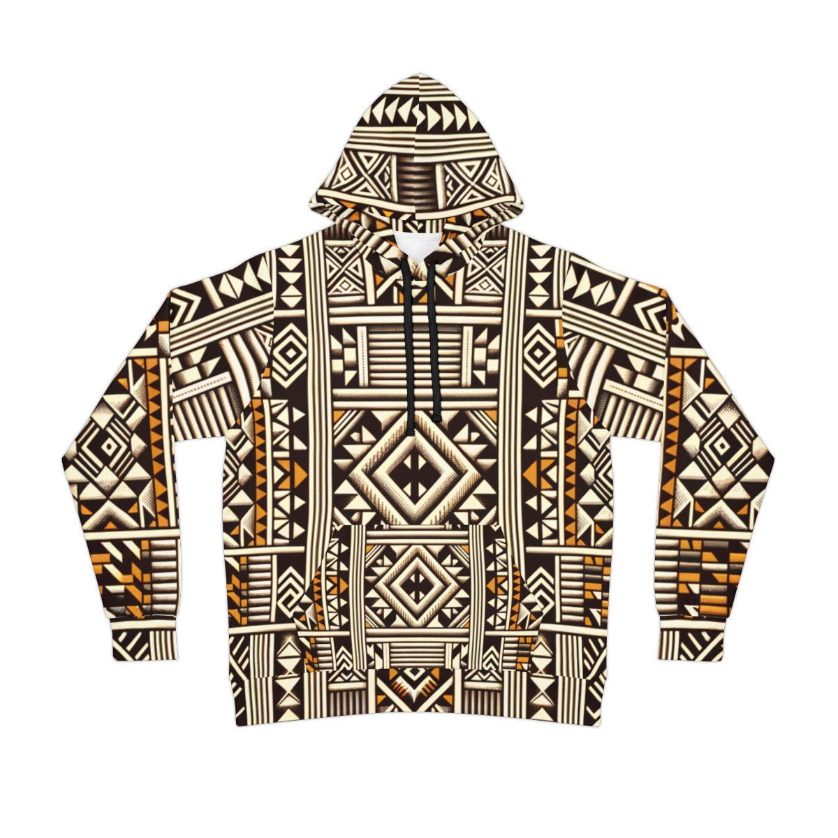 "Kente Kaleidoscope Unisex Power Hoodie"
