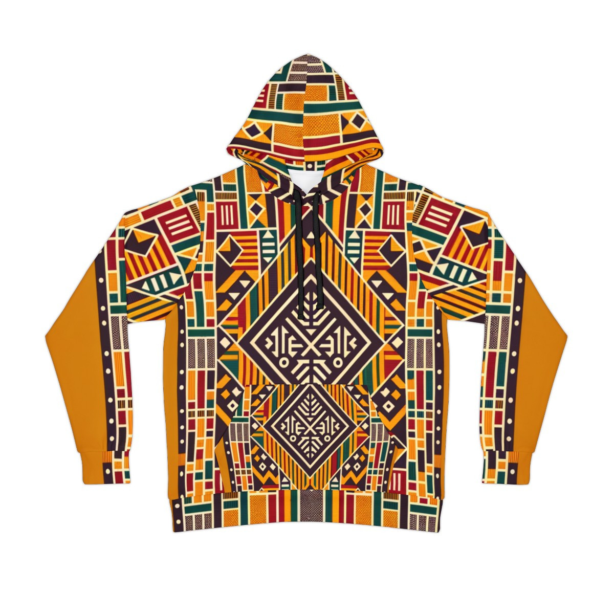 "Kente Kaleidoscope Unisex Power Hoodie"