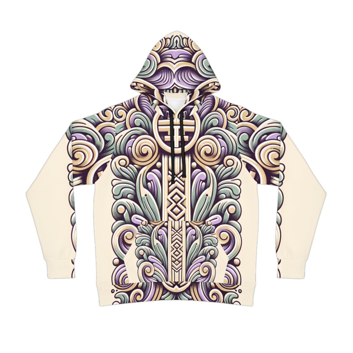 "Kente Kaleidoscope Unisex Athletic Hoodie"