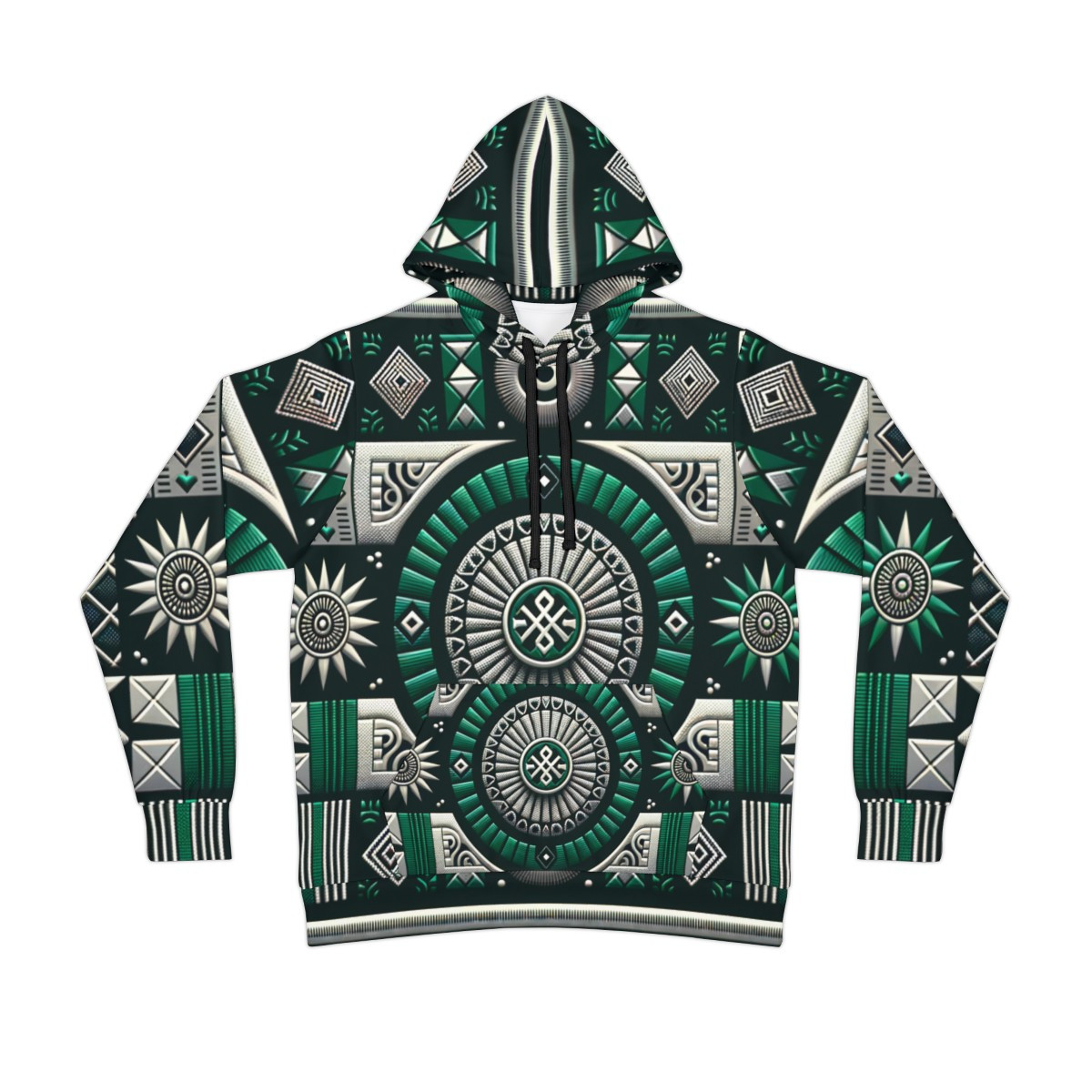 "Kente Kaleidoscope Unisex Athletic Hoodie"