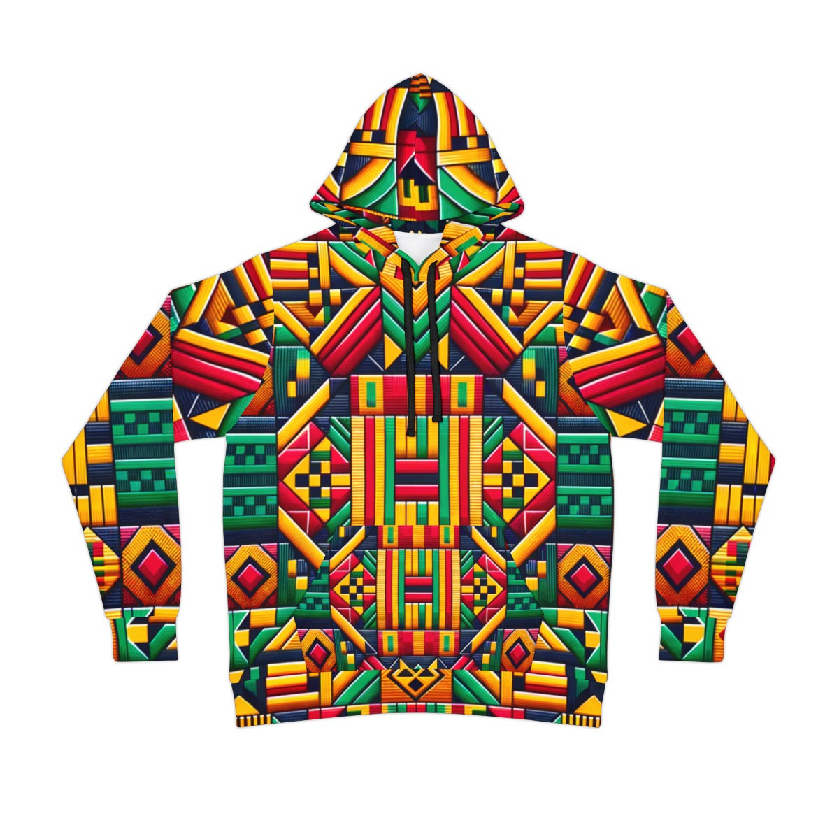 "Kente Fusion Unisex Power Hoodie"
