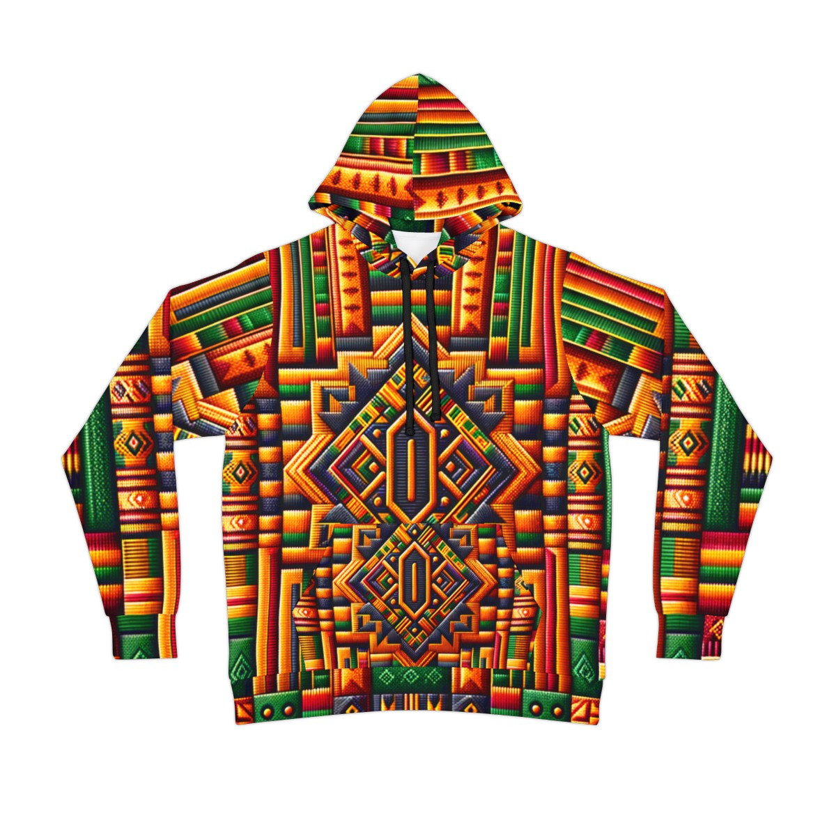 "Kente Harmony Unisex Athletic Hoodie"