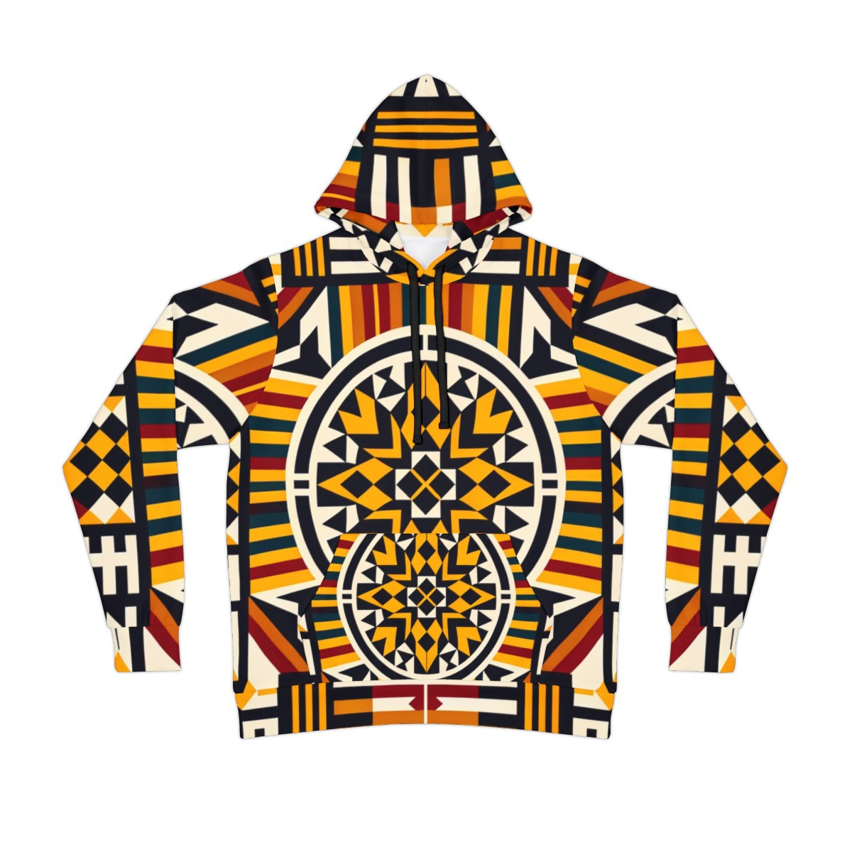 "Kente Kaleidoscope Unisex Athlete's Hoodie"