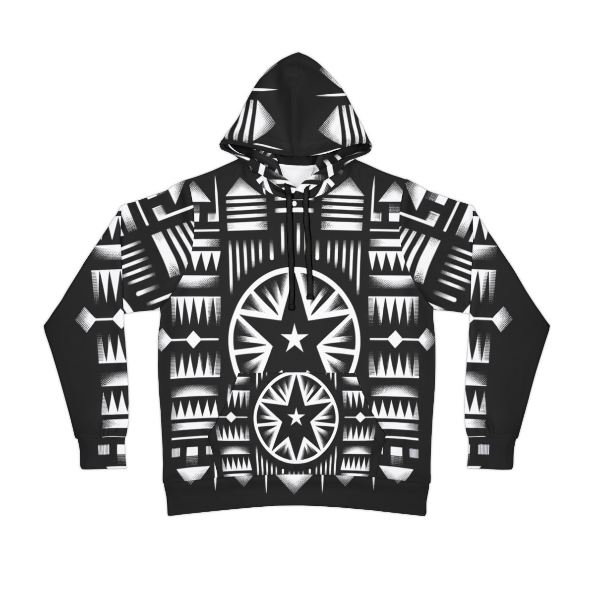"Kente Kaleidoscope Unisex Athletic Hoodie"